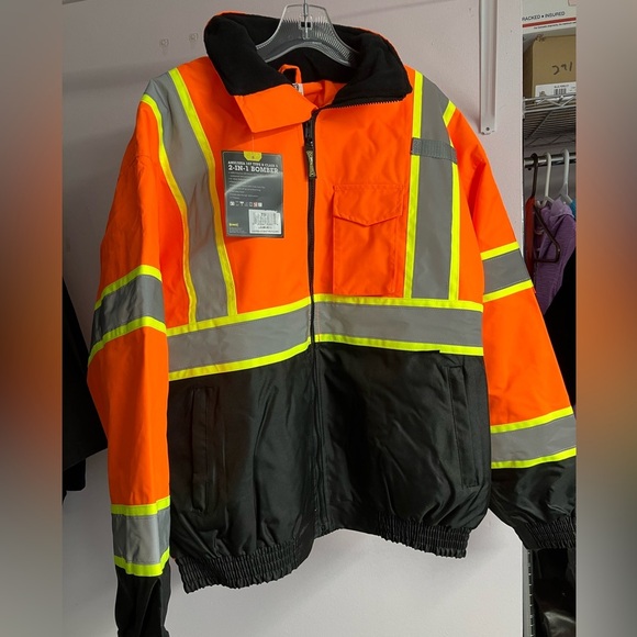 Safety Jacket by OccuNomix LUX-350-JB2 Type R Class3 2 in One Men’s L NWT